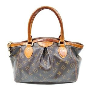 Louis Vuitton LV monogram brown Tivoli PM shoulder handbag.